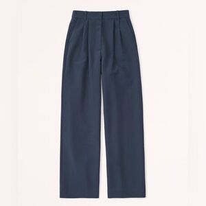 Abercrombie and Fitch Sloan tailored high waisted navy trouser